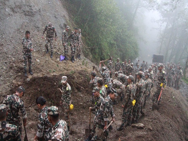 Nepali Army's Efforts in Monsoon Disaster Response