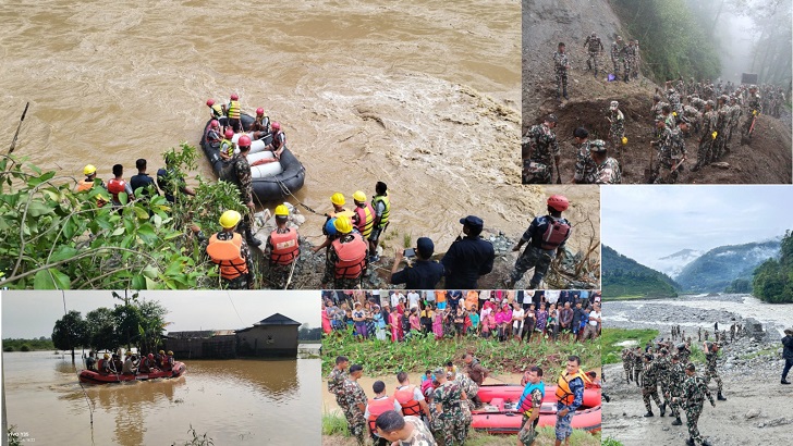 Nepali Army's Efforts in Monsoon Disaster Response